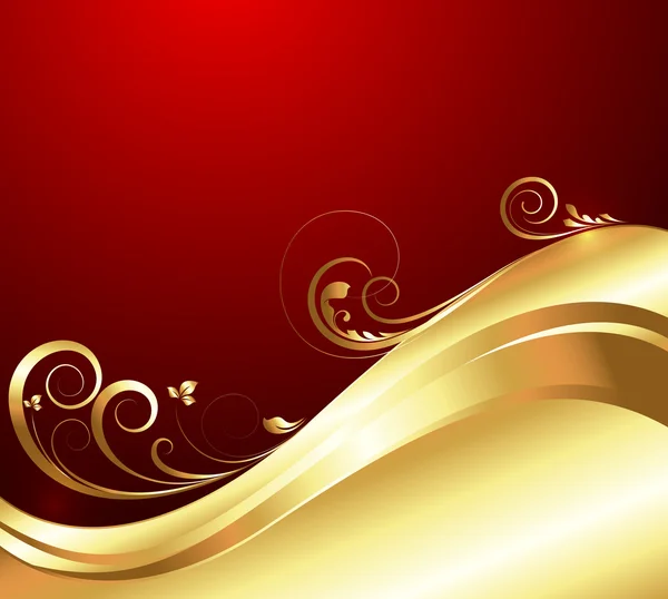 Fond lumineux Golden Flourish — Image vectorielle