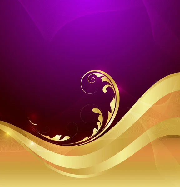 Golden Flourish Graphic — Stock Vector