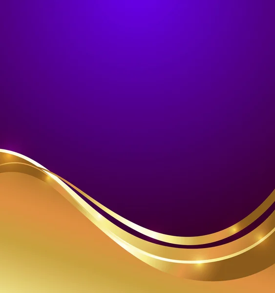 Яскравий абстрактний фон золотої хвилі — стоковий вектор