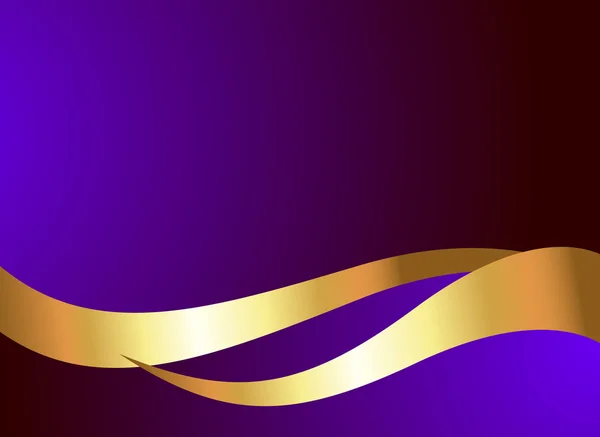 Вихровий золотий хвилястий дизайн — стоковий вектор