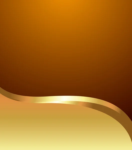 Vecteur de bannière dorée vague — Image vectorielle