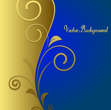 Altın çiçek tebrik şablonu