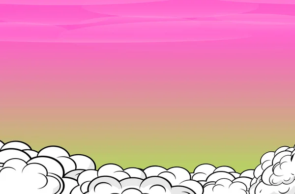 Фоновый фон комических облаков — стоковый вектор