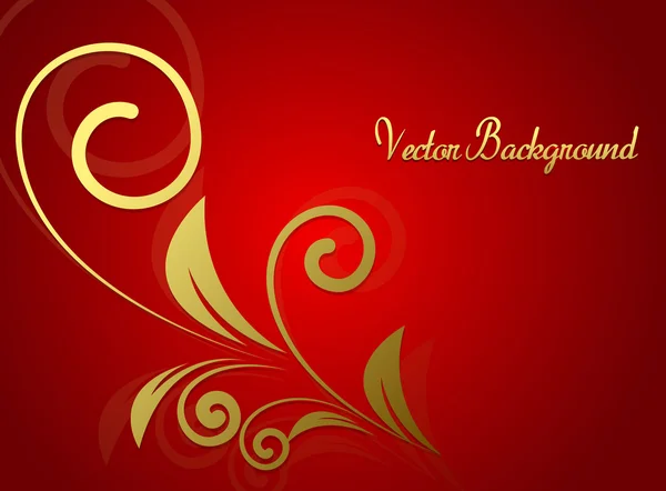 Banner decorativo dourado Flourish — Vetor de Stock