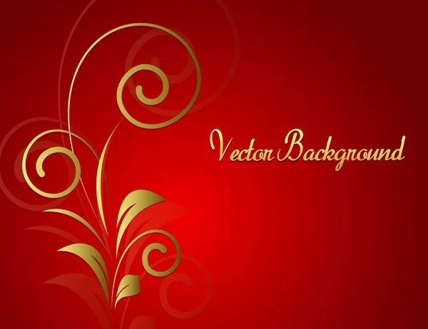 Banner de fiesta Floral Absatract oro — Vector de stock