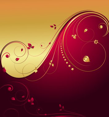 Altın güzelleşmek Xmas arka plan