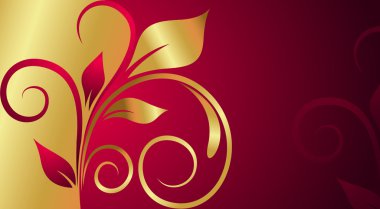 Kraliyet altın çiçek arka plan