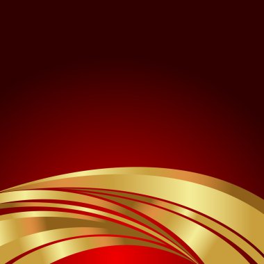 Dalgalı altın çiçek arka plan