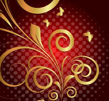 Soyut doku Flora arka plan