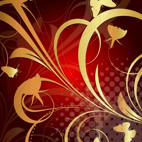 Abstract Texture Flora Background — 图库矢量图片