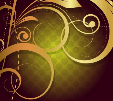 Altın tasarım Flora