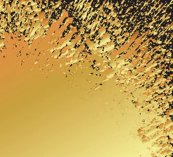 Golden Grunge Splash Background — Stock Vector