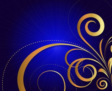 Sunburst Flora arka plan