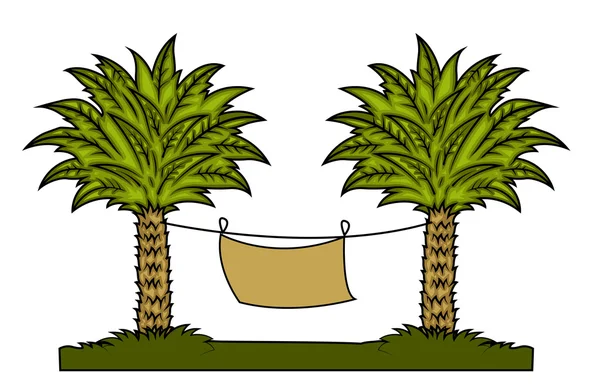 Palm bomen aard vectoren — Stockvector