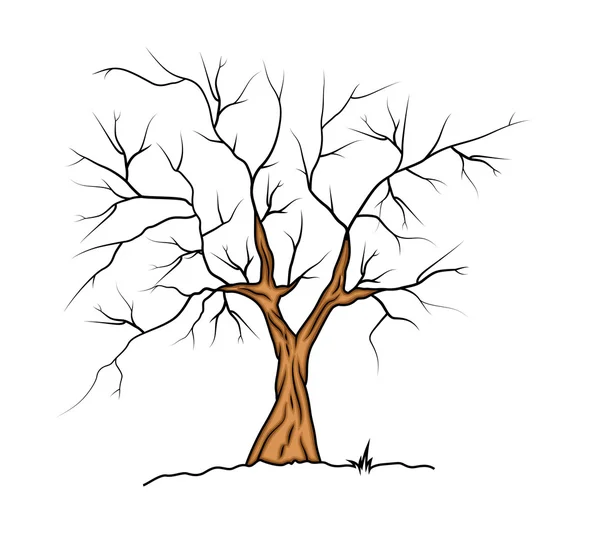 Arbre Halloween — Image vectorielle