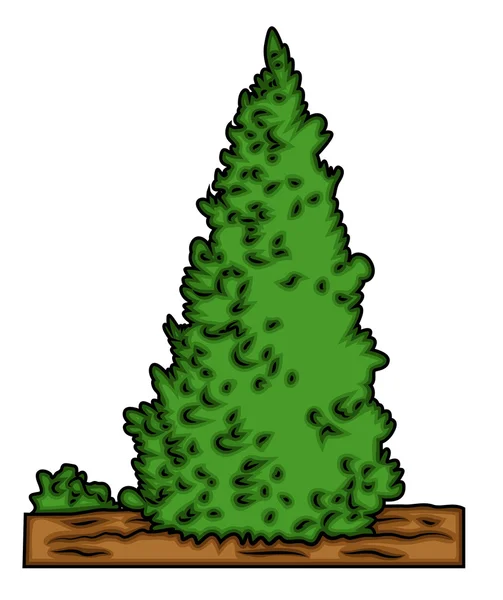 Vetor de árvore de Natal verde —  Vetores de Stock