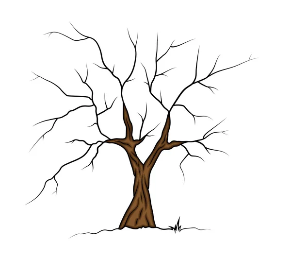 Arbre mort — Image vectorielle