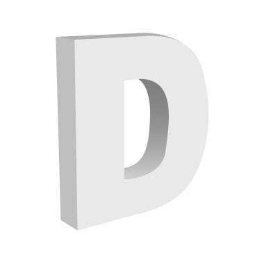 Vintage vektör 3d D metin