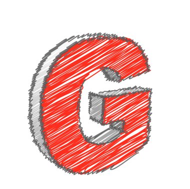 G alfabe vektör karalamak