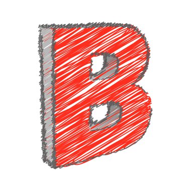 B alfabe vektör karalamak