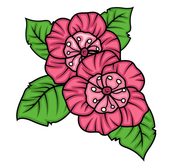 Retro wilde bloemen achtergrond — Stockvector