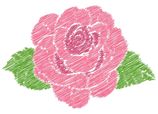 Rysunek róża — Wektor stockowy