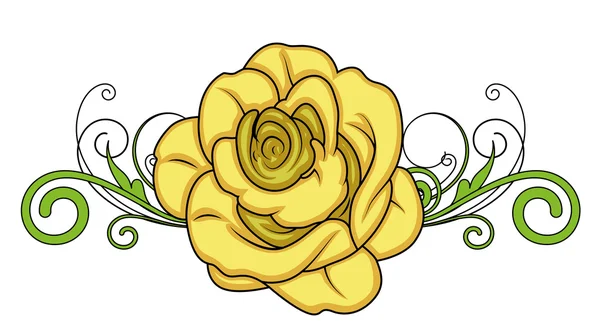 San Valentín Rose Divisor — Vector de stock