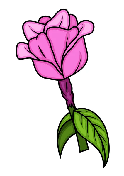 Цветок розы любви — стоковый вектор
