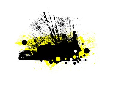 Grunge dağılım afiş