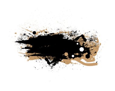 Grunge fırça afiş