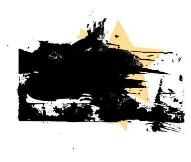 Soyut Grunge afiş Vintage yıldız