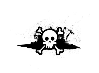 Tehlike işareti Grunge afiş