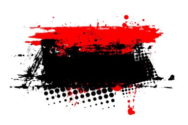 Grunge noktalı resim afiş vektör