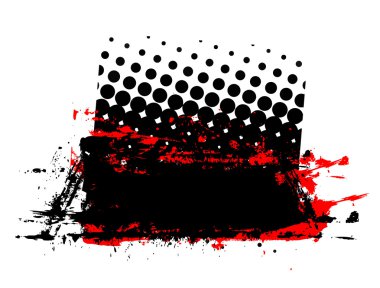 Rusty Grunge yarı ton Banner tasarımı