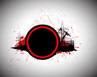 Kentsel grafik dairenin Banner