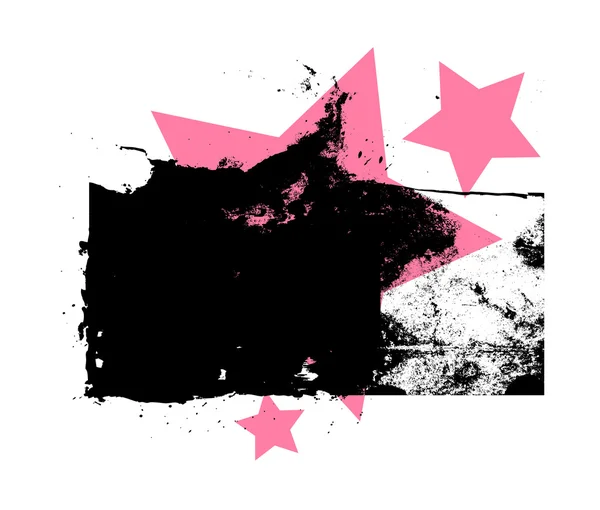 Grunge Banner Vintage Stars — Stockvektor