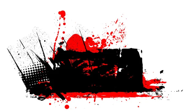 Bannière de texture grunge demi-teinte sale — Image vectorielle