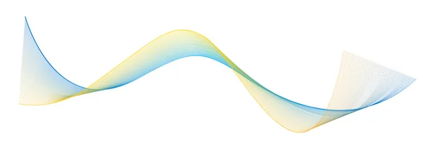 Färgade Wave linjer — Stock vektor