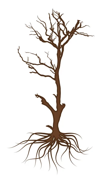 Korkunç ölü ağaç vektör tasarımı — Stok Vektör