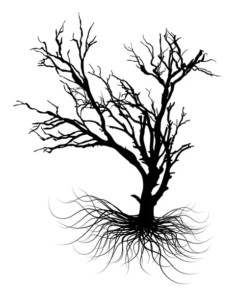 Arbre mort Halloween graphique — Image vectorielle