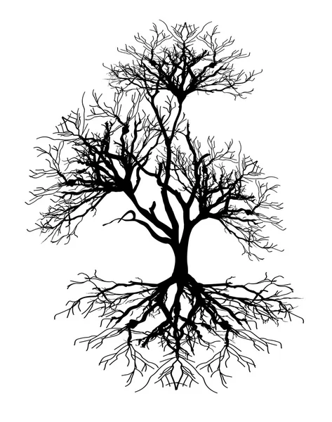 Vector Dead Tree — Stock Vector
