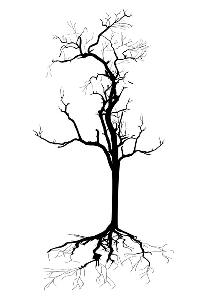 Árbol muerto — Vector de stock