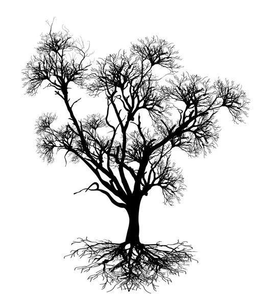 Black Tree — Stock Vector