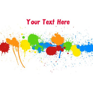 Renkli damla vektör arka plan