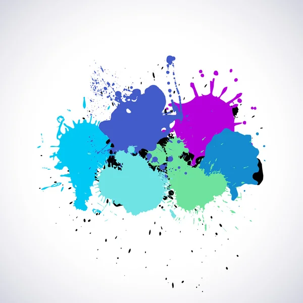 Paint Splashes — Stock Vector