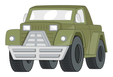 Vintage Jeep vektör