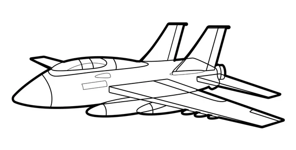 Plane Vektorformgestaltung — Stockvektor