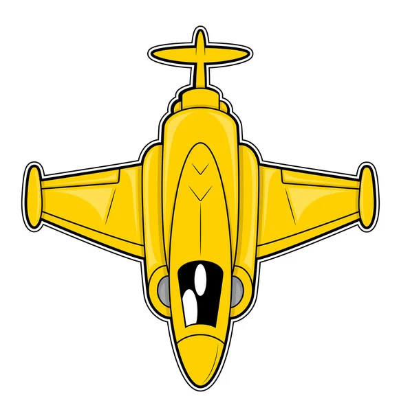 Ilustración de vectores de avión de combate — Vector de stock