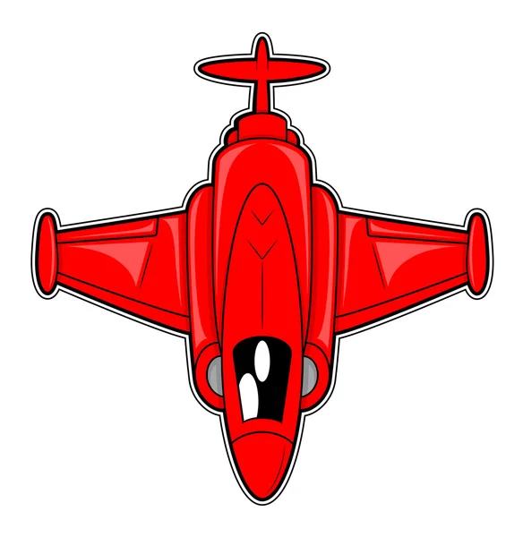Czerwony myśliwca — Wektor stockowy