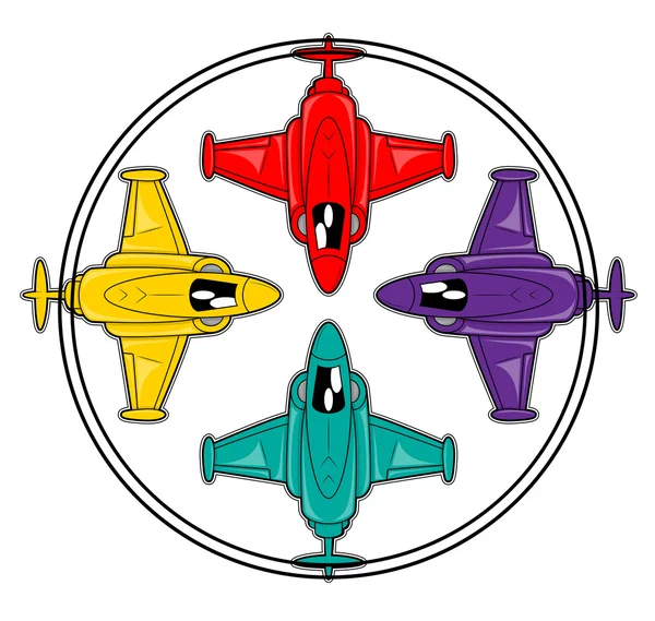 Vector de aviones de combate — Vector de stock